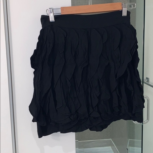beckerman Dresses & Skirts - Beckerman black Daria ruffle skirt high waisted